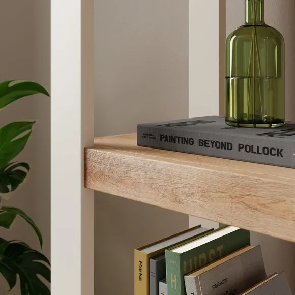 Albourne Tall Bookcase, Oak Effect 3