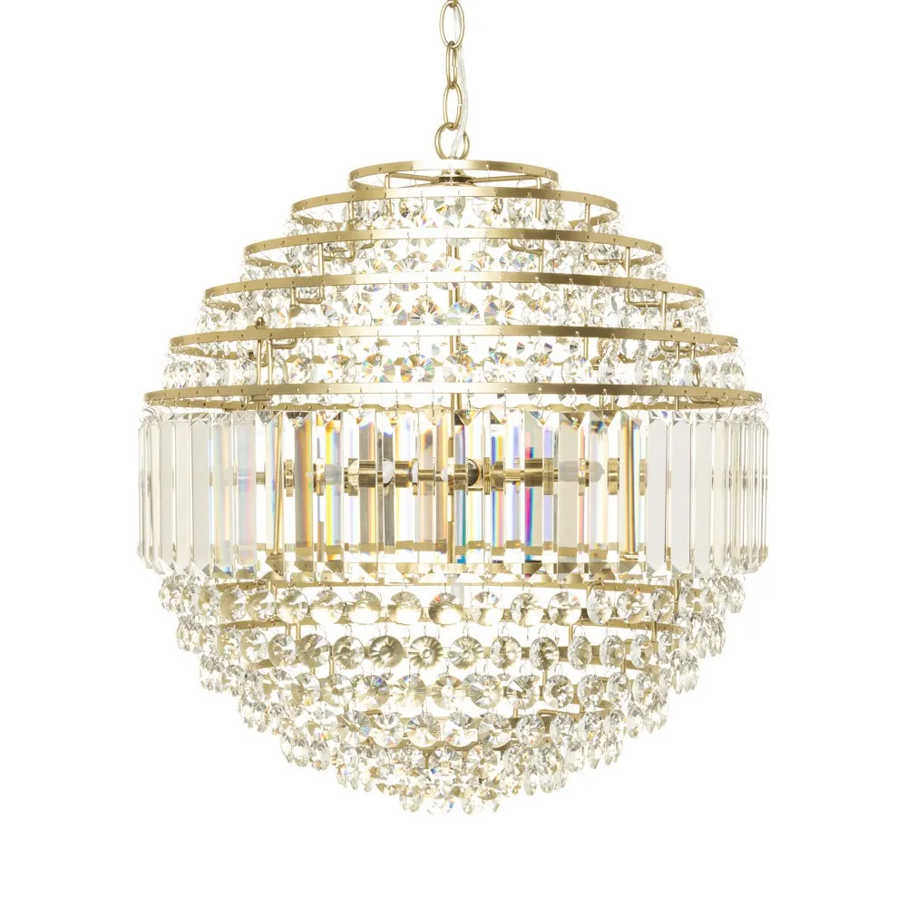 Paladina Large Ball Ceiling Pendant, Brass 1