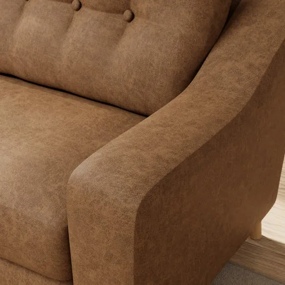 Baxter II Arizona Faux Leather 4 Seater Sofa 4