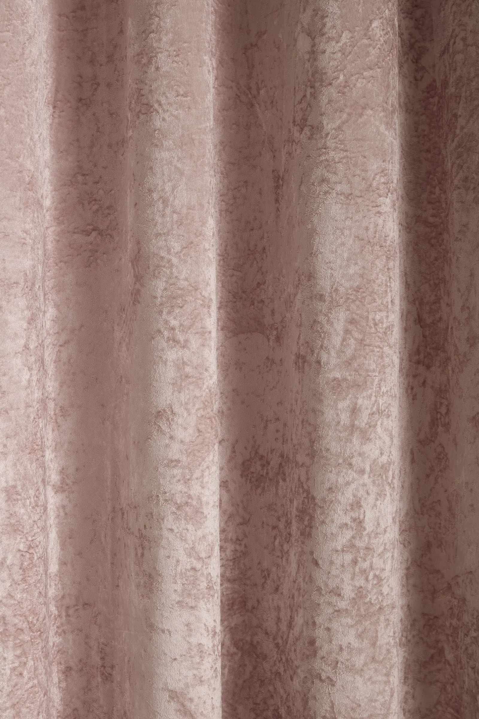 Catherine Lansfield 'Crushed Velvet' Lined Eyelet Curtains in Pink 3
