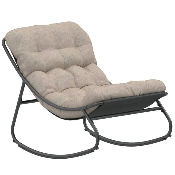 Porto Steel Rocking Chair with Cushions 4