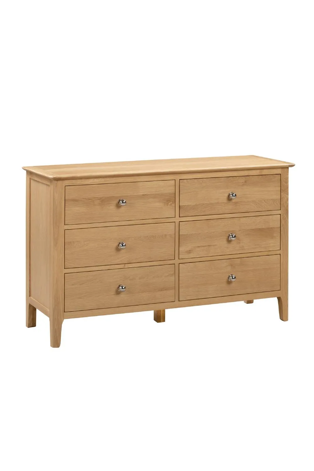 Julian Bowen Cotswold 6 Drawer Wide Chest in Light Oak 3