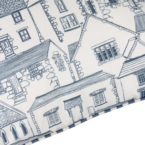 Abersoch Town Outdoor Square Cushion 2