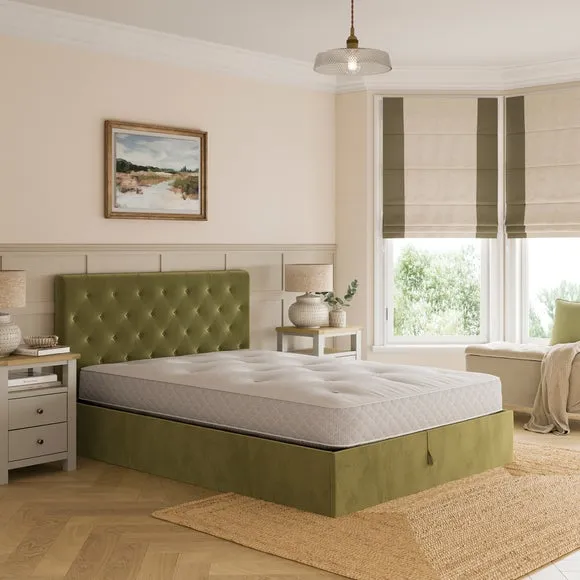 Emberly Velvet Ottoman Bed Frame 2
