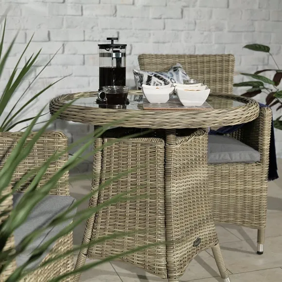 Wentworth 2 Seater Round Carver Bistro Set 2
