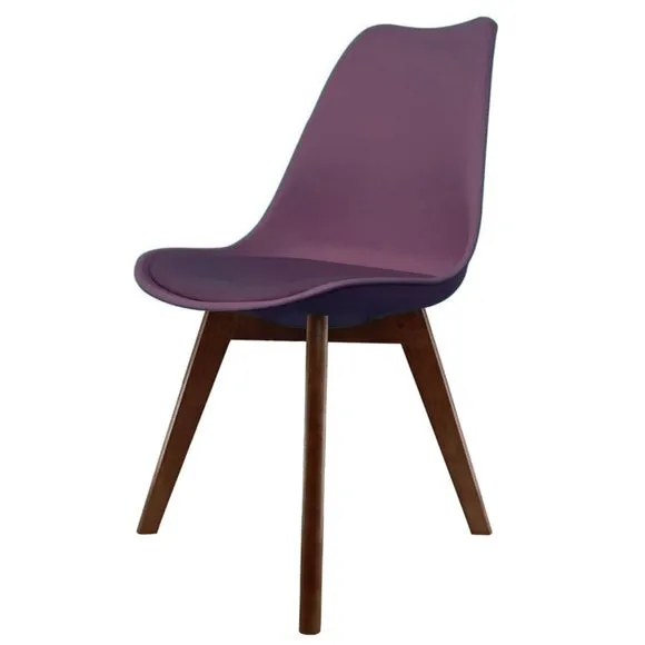 Fusion Living Soho Plastic Dining Chair with Squared Legs 2