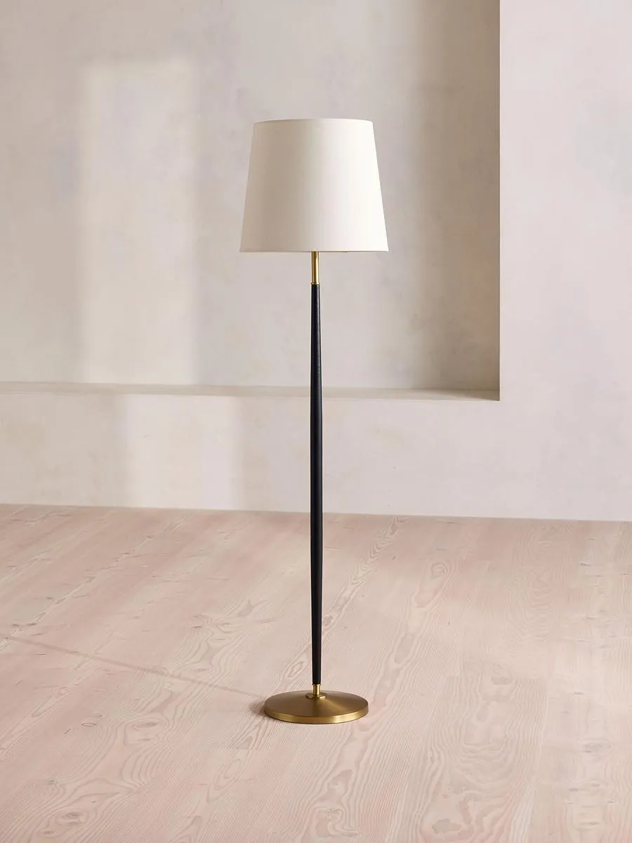 Beckett Leather Floor Lamp