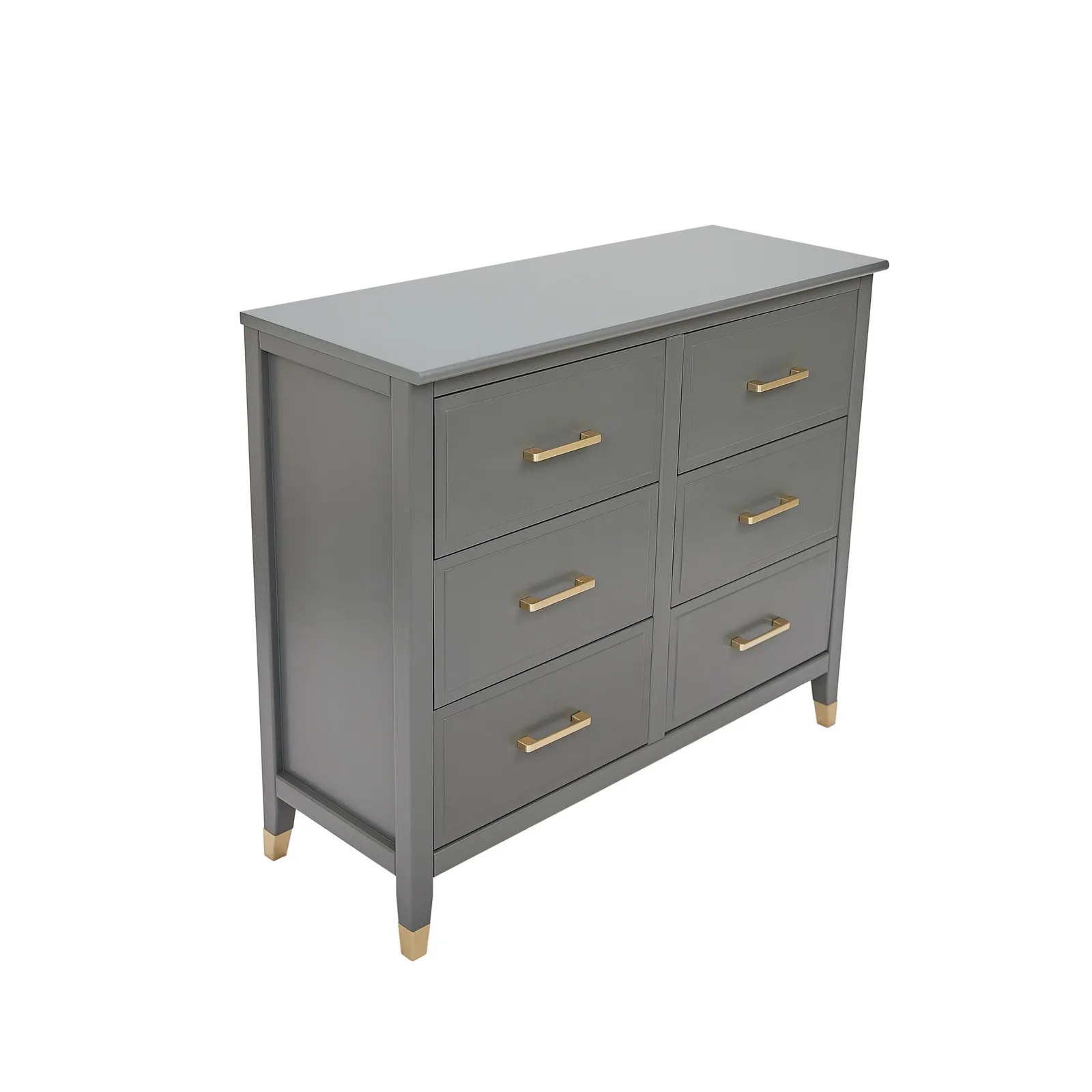 Cabinet Bits Palazzi 6 Drawer Chest of Drawers in Grey 4