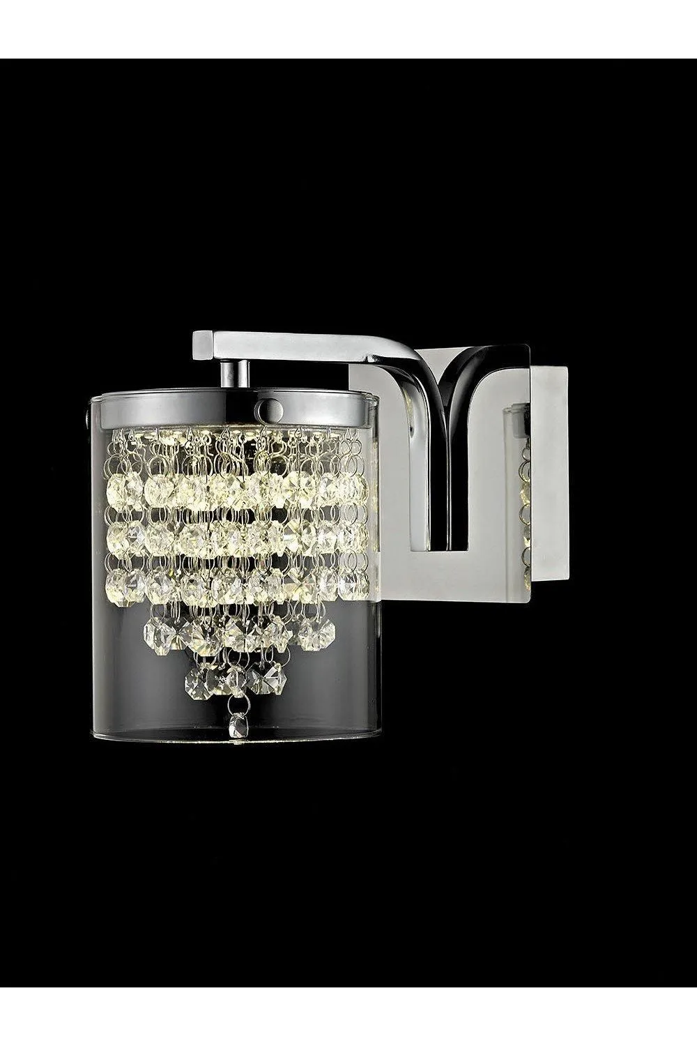 Netlighting Florina LED Chrome Wall Light in Grey