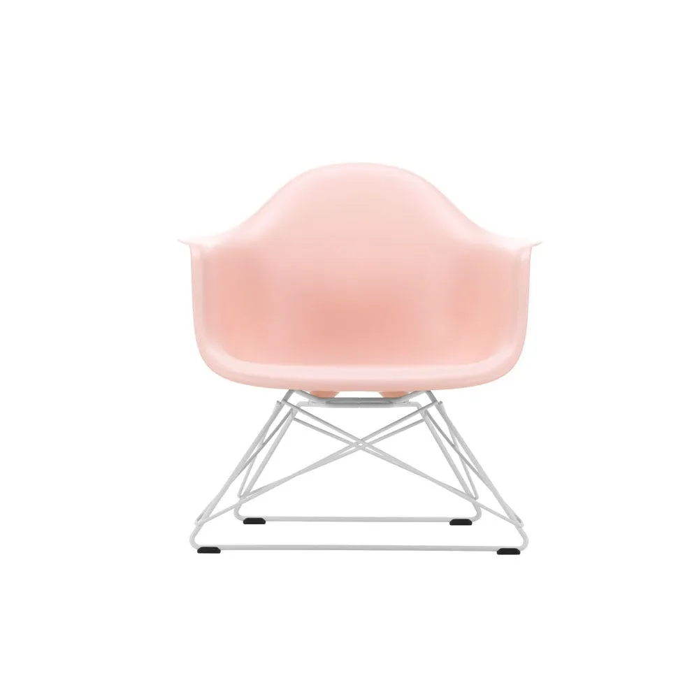 Vitra Eames LAR Chair Pale RoseWhite Powder Coated Wire Base With Cross Struts 1