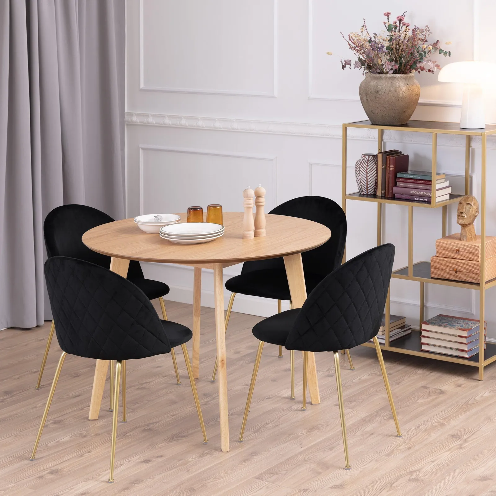 Furniture To Go Roxby Round Dining Table in Oak 105x76cm in Light Oak 4