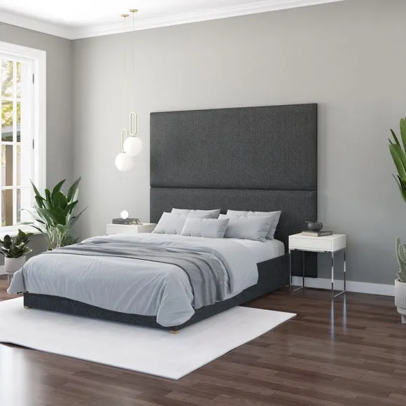 Hanging Wall Panel Dual Mount Saxon Twill Headboard 2