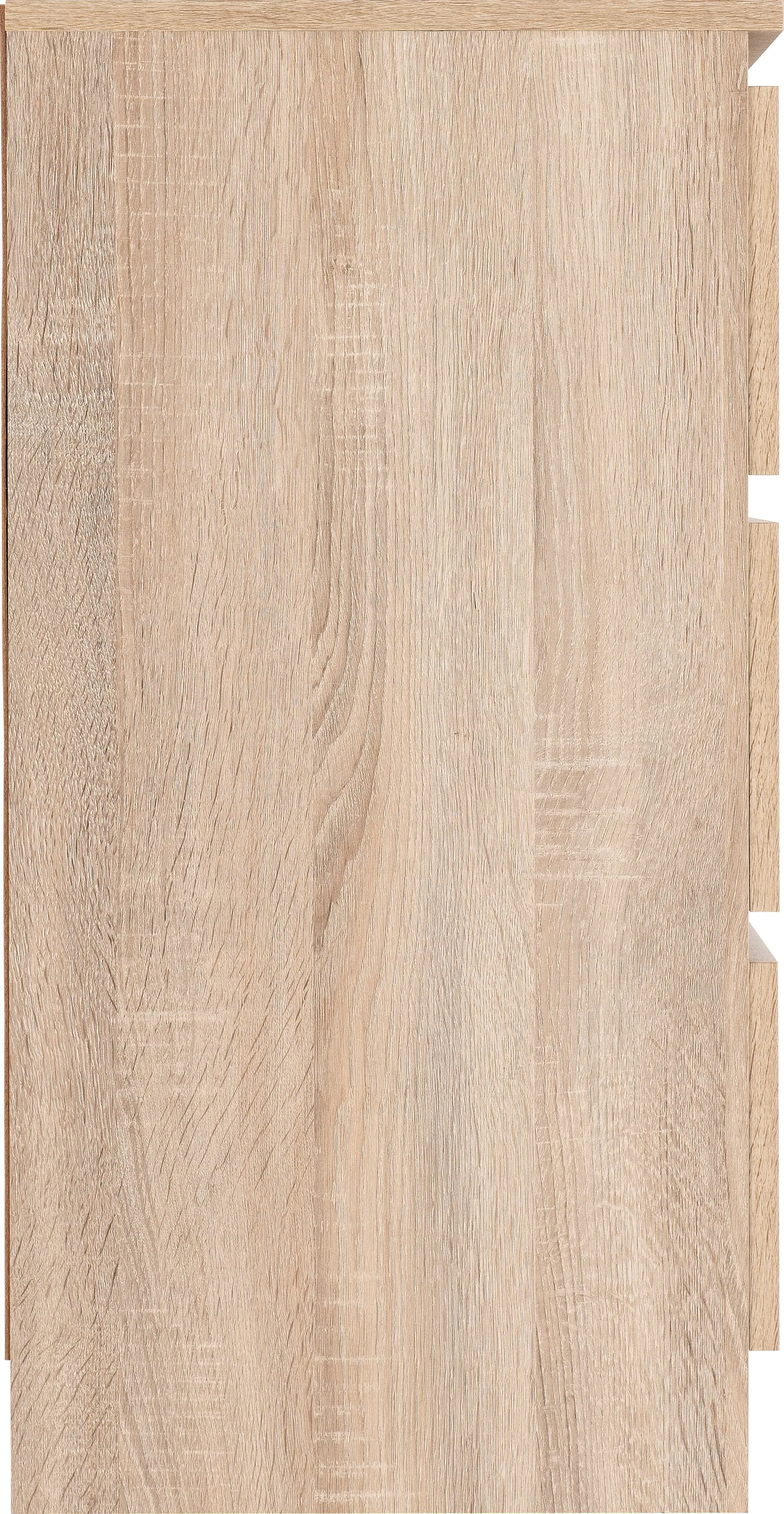 Seconique Malvern 3 Drawer Chest in Light Oak 5