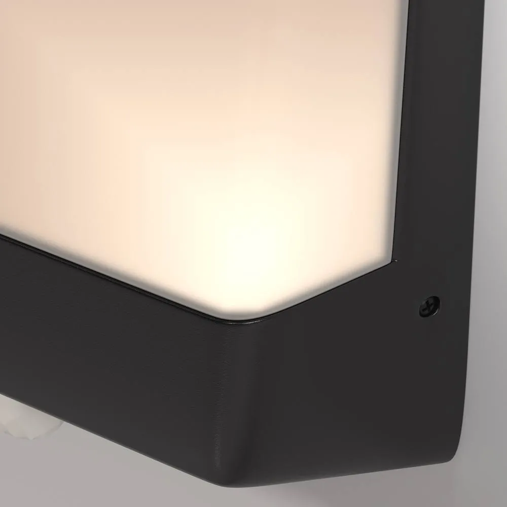 Netlighting Row Outdoor Flush Wall Lamp Graphite 3000K 500lm IP44 in Grey 2
