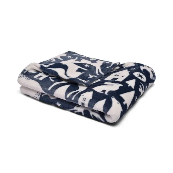 Fusion Snug Scandi Animals 120cm x 150cm Throw Blanket
