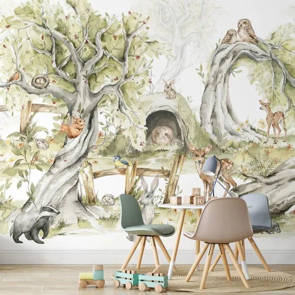 Woodland Forest Wall Mural 2