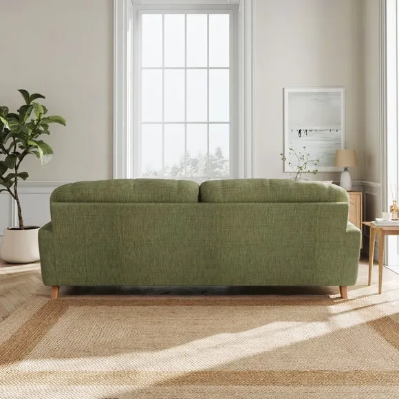 Martha Slub Faux Linen 4 Seater Sofa 3