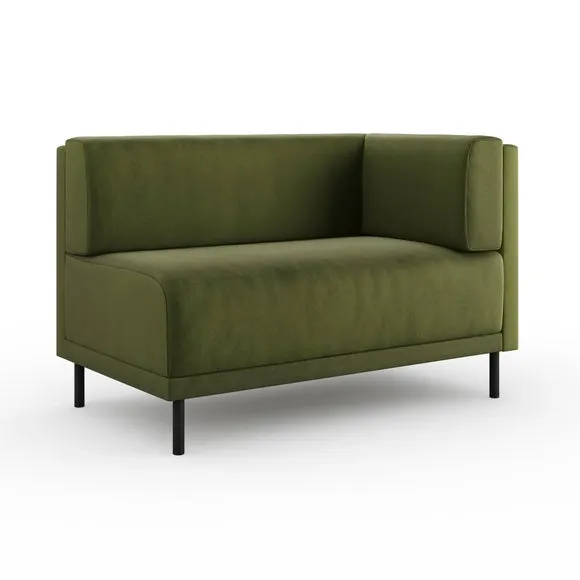 Mae Corner Dining Bench, Matte Plush Velvet 6