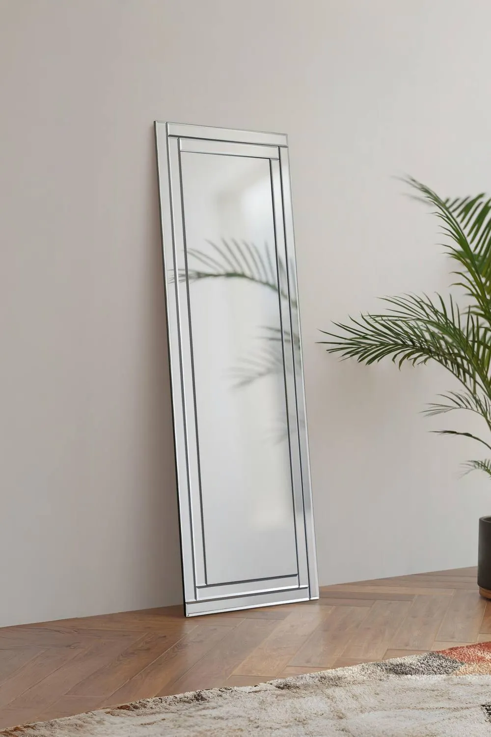 Julian Bowen Deco Frameless Dressing Mirror in Clear