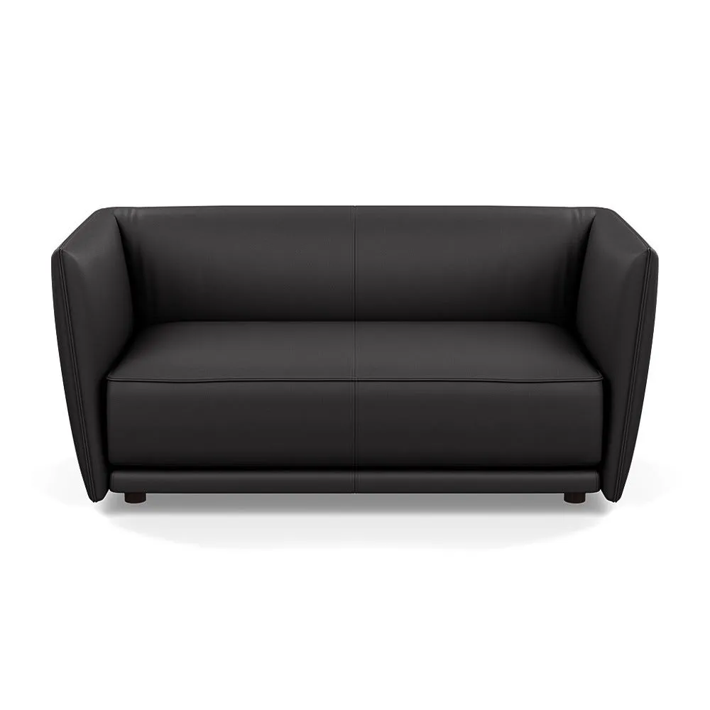 Heal's Valley 2 Seater Sofa Grain Graphite Walnut Stain Feet 1