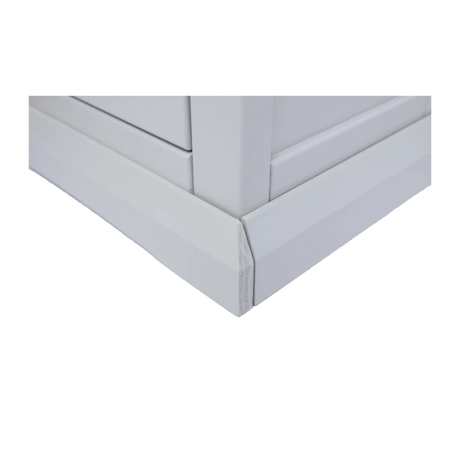 Cabinet Bits Loreo Light Grey 1 Drawer TV Cabinet Brass Cup Handle 6
