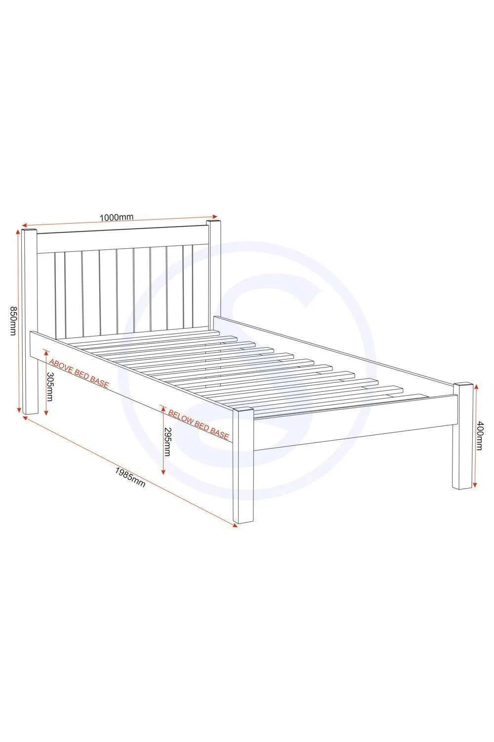 Seconique Maya 3' Single Bed in Natural 6