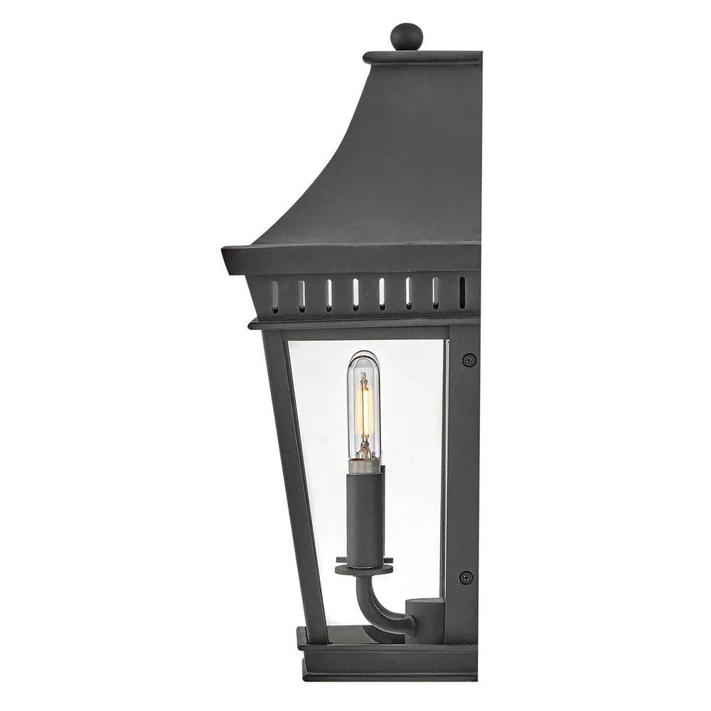 Netlighting Hinkley Chapel Hill Outdoor Wall Lantern Museum Black IP44 2x E14 5