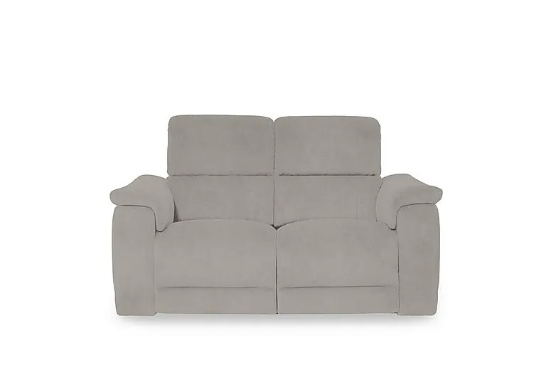 Genius Fabric 2 Seater Power Recliner Sofa with Power Headrests - Opulence Silver