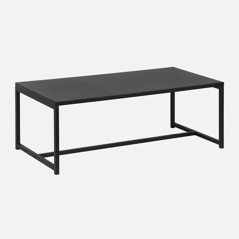 sweeek Metal Coffee Table With Metal Legs in Black