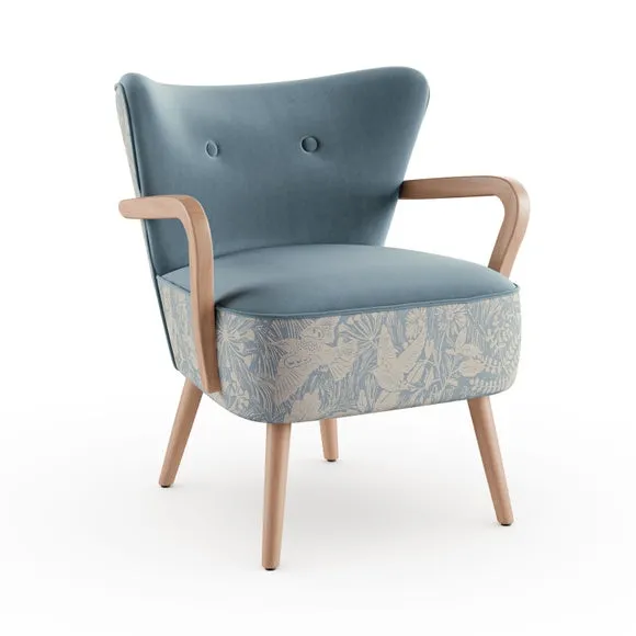 Eliza Wooden Arm Occasional Armchair 6