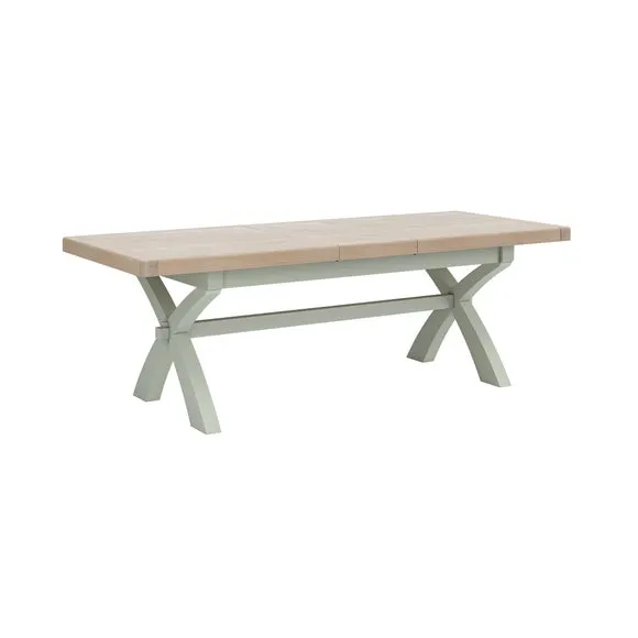 Salcombe 6-8 Seater Cross Leg Extendable Dining Table 3