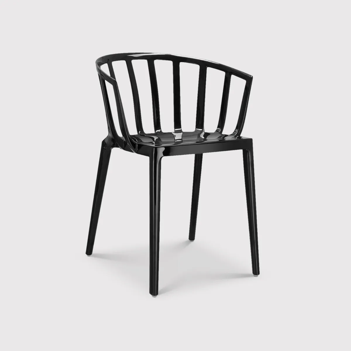 Kartell Venice Dining Chair, Black Plastic | Barker & Stonehouse 2