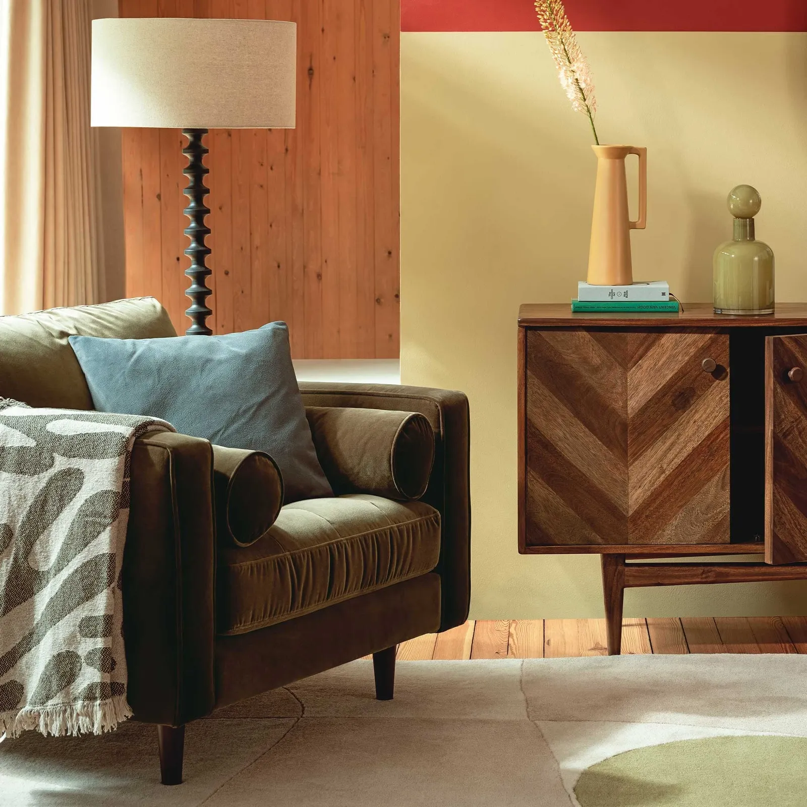 Hemingway Armchair, Green Velvet | Barker & Stonehouse 3