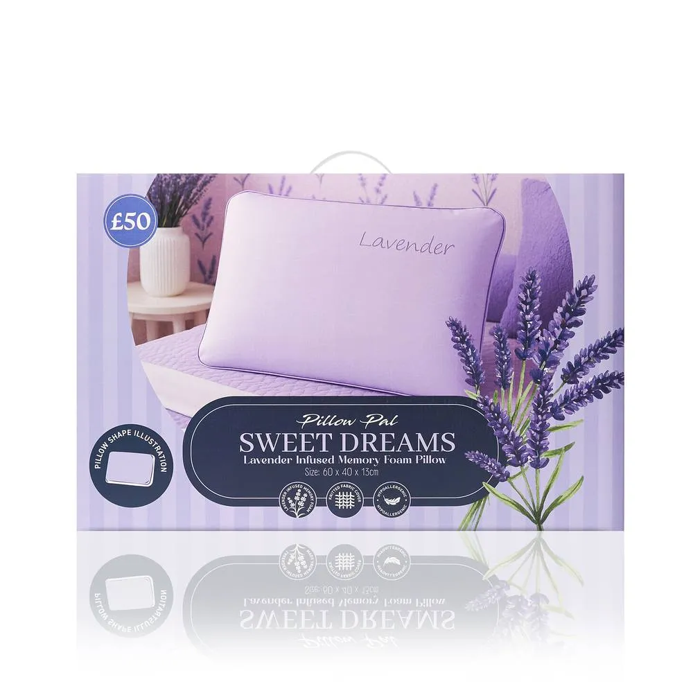 GAVENO CAVAILIA Lavender Scent Infused Pillow in Purple 2