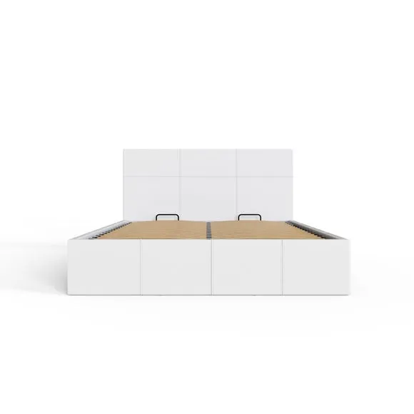 Side Lift Ottoman Bed, Faux Leather 5