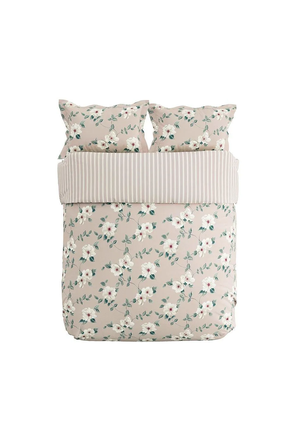 Sanderson 'Poets Rose' Cotton Duvet Cover Set in Pink 3