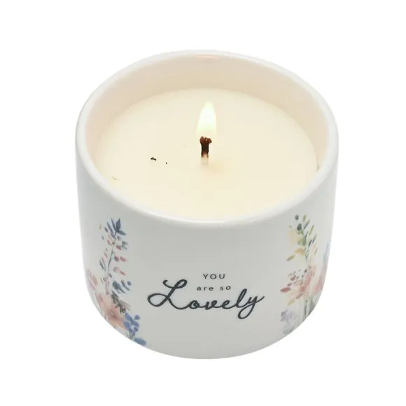 The Cottage Garden Ceramic Candle 100g Lovely, Multi 4