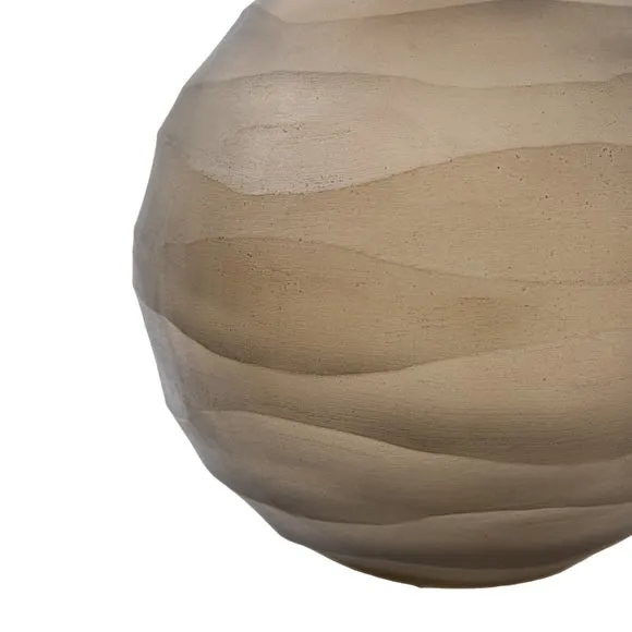 Crossland Grove Bevelled Glass Globe Vase Smoke 140X140X140Mm, Grey 3