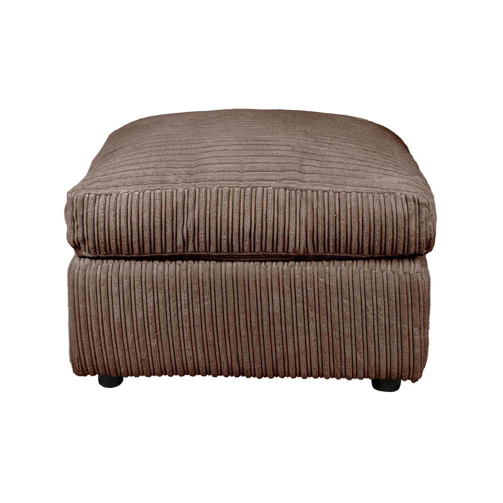 Blake Jumbo Cord Footstool Brown