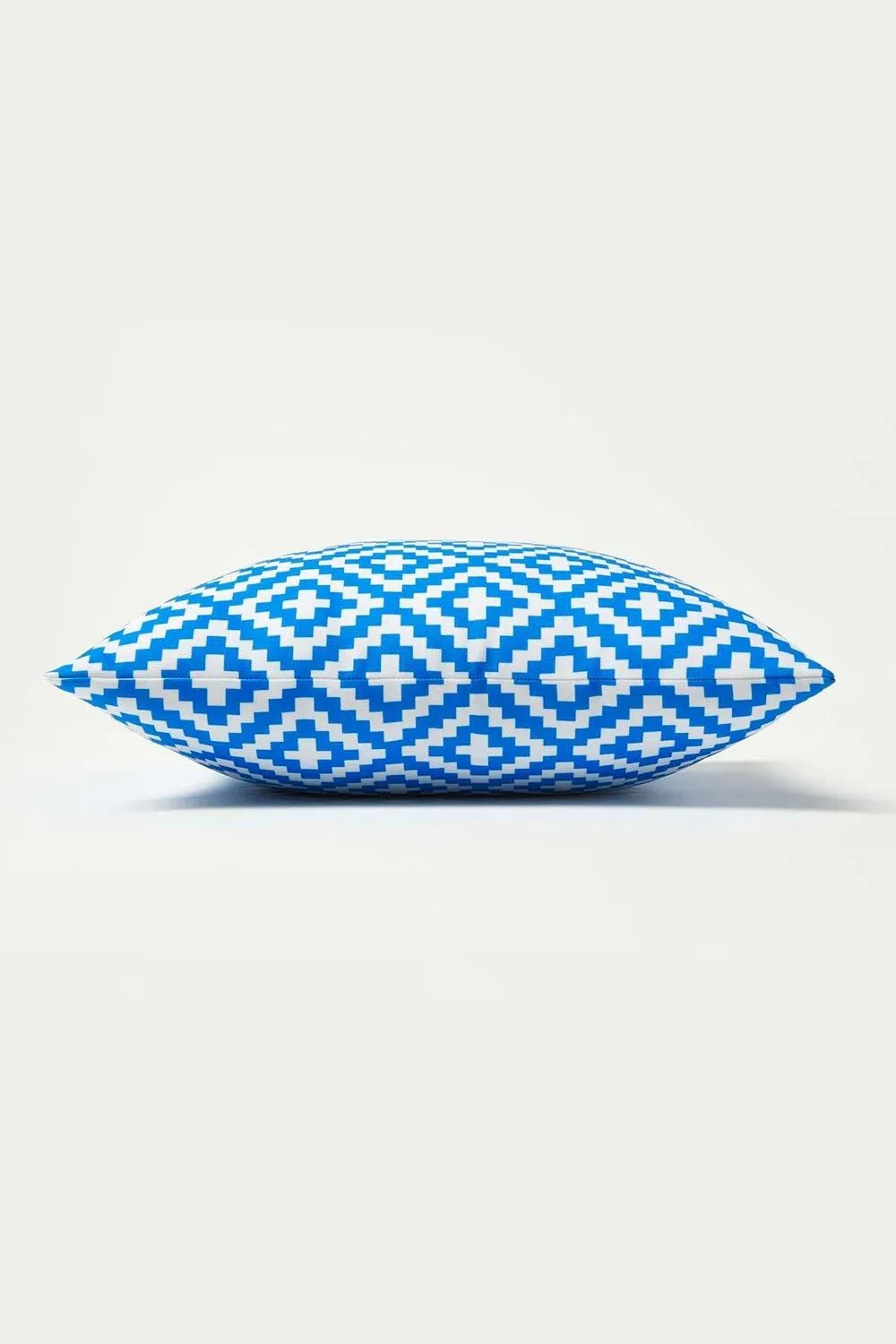 Homescapes Luxury Waterproof Blue Geometric Outdoor Cushion 45 x 45 cm, Set of 2 5