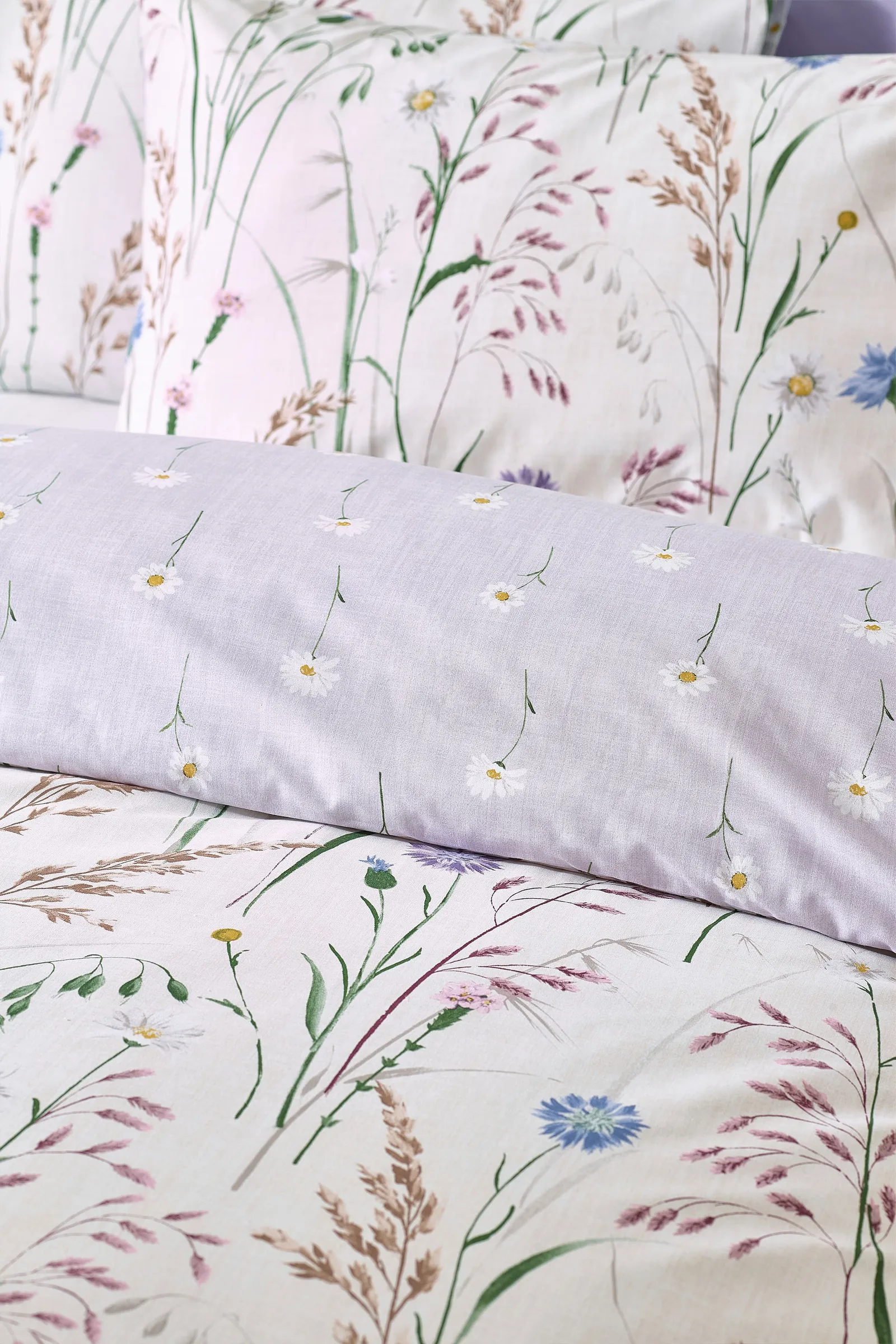 Catherine Lansfield 'Grasmere Floral' Reversible Duvet Cover Set in Lilac 4