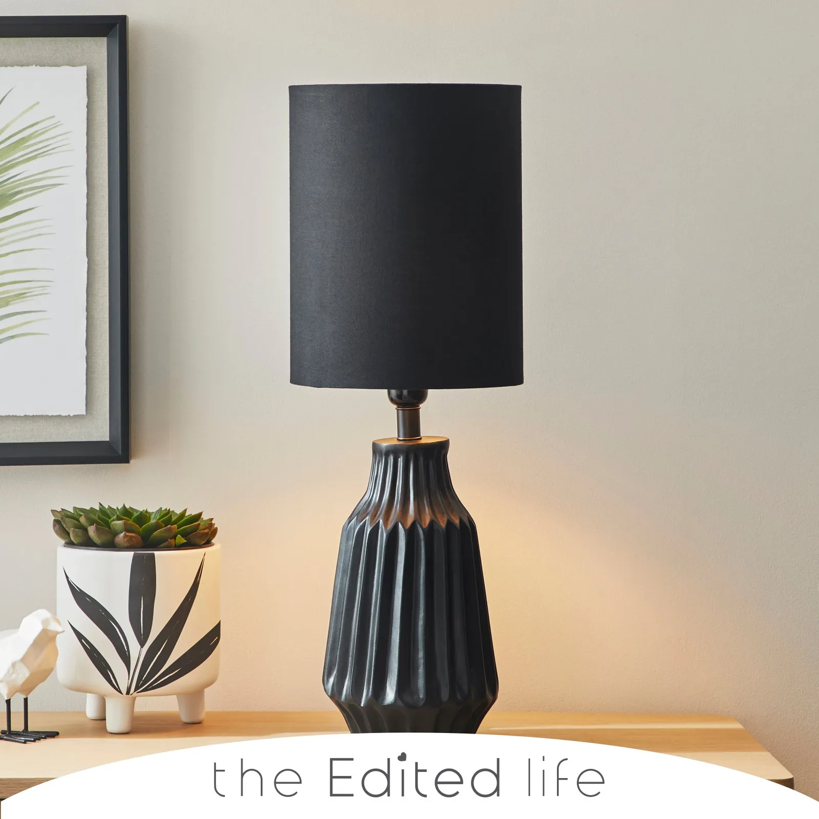 Ecomix Black Table Lamp Black