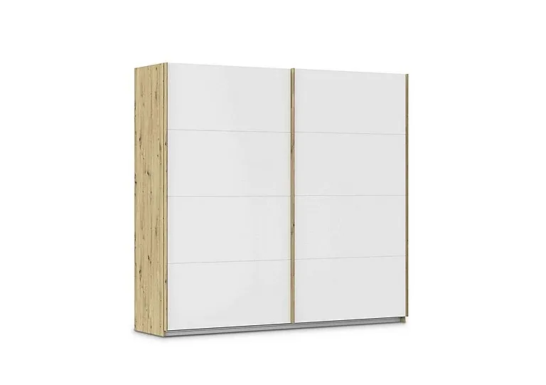 Freja 226cm 2 Door Sliding Decor Wardrobe - Alpine White