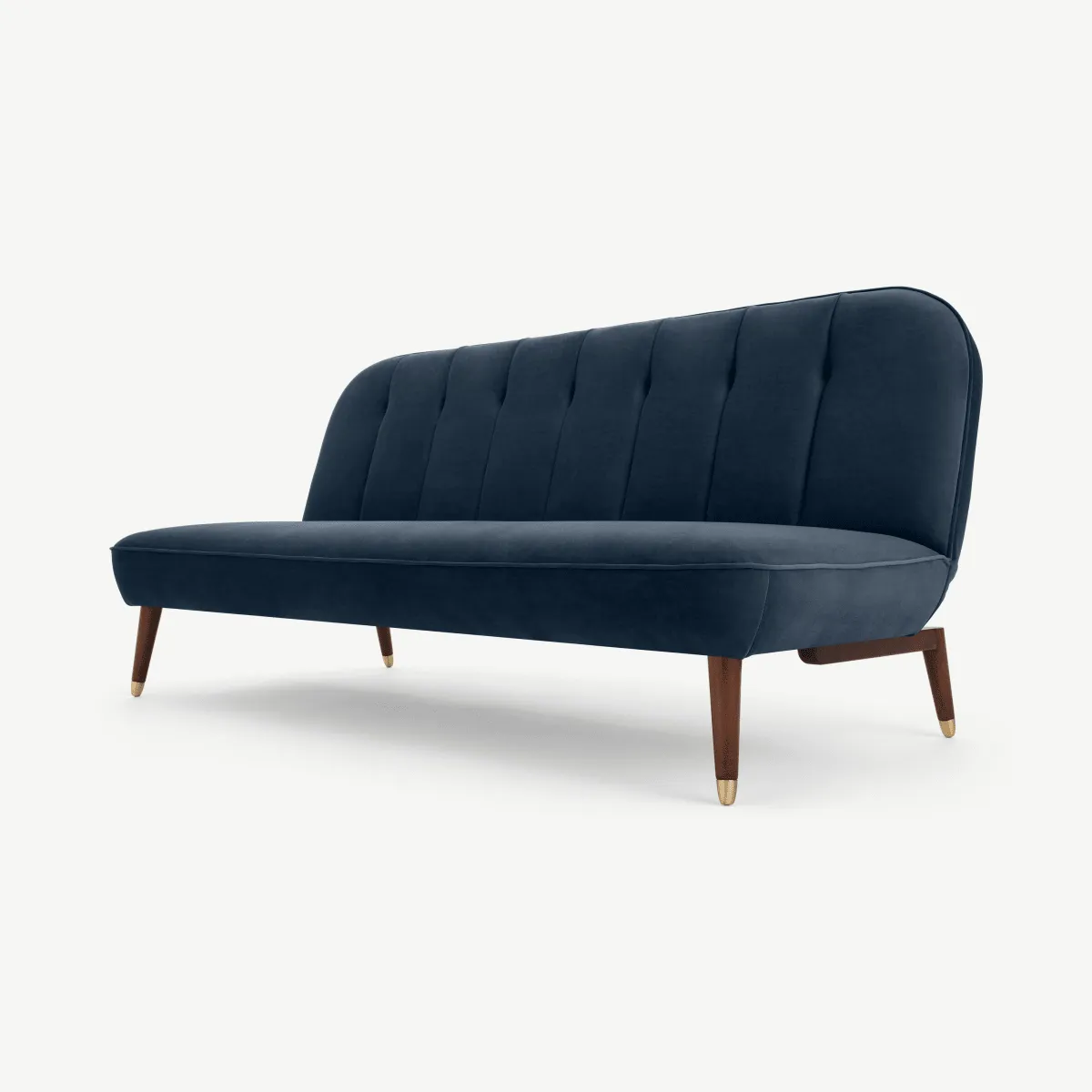 Margot Click Clack Sofa Bed, Ocean Blue Velvet