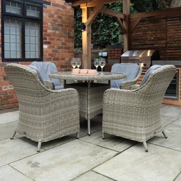 Wentworth 4 Seater Imperial Outdoor Dining Set 2