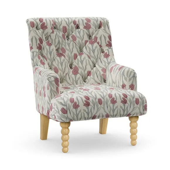 Arianna Tulip Print Occasional Armchair 6