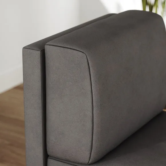 Mae Small Dining Bench, Faux Leather 3