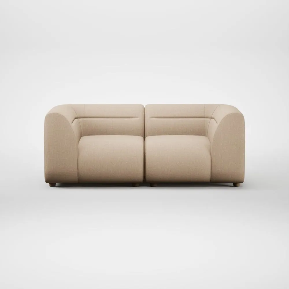 Heal's Lilli 2 Seater Sofa Smart Cotton Linen Rice Natural Feet 1