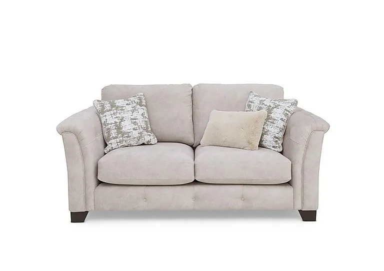 Aura 2 Seater Fabric Classic Back Sofa Bed - Enzo Cream - Sofas and Armchairs - In Time for Christmas