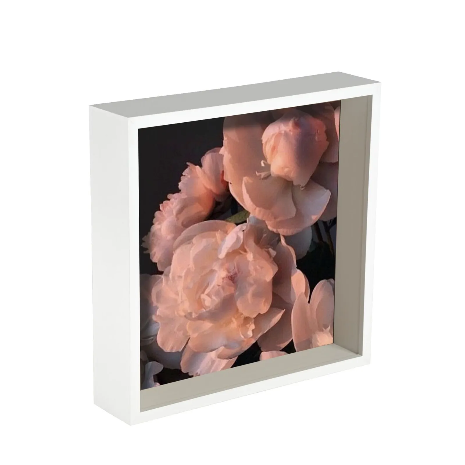 Nicola Spring 3D Deep Box Photo Frame - 10 x 10" - Pack of 1 in White 1